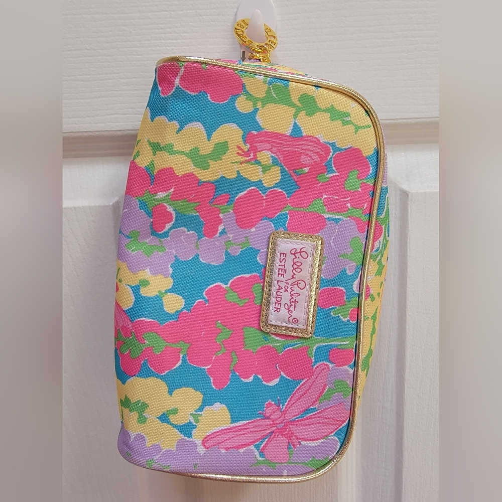 Lilly Pulitzer x Estée Lauder Floral Cosmetic Bag